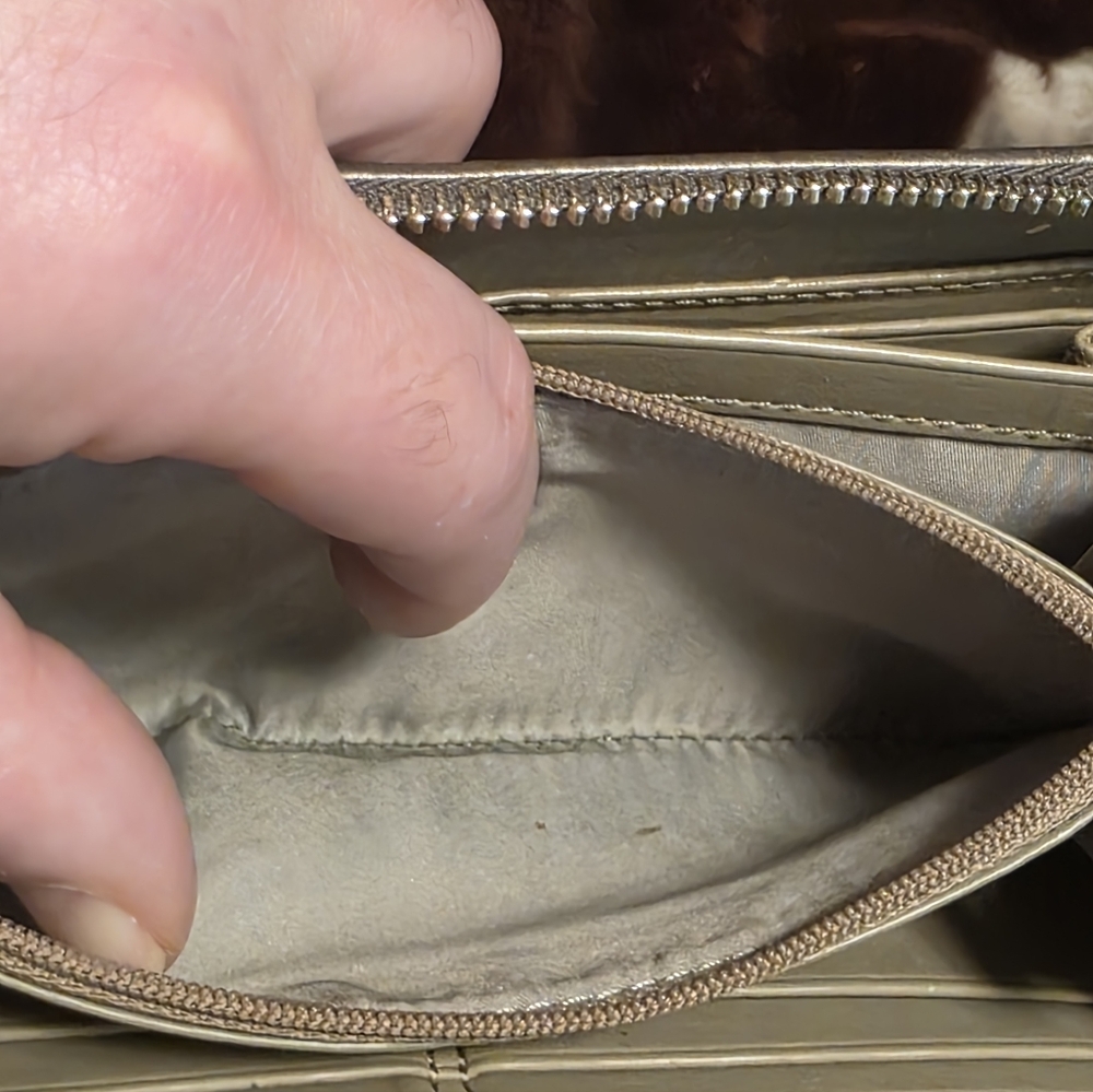 Coach Gray Snake Pattern Wallet - image 16